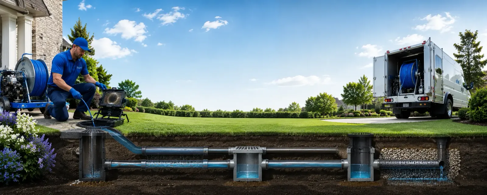 Outdoor drain cleaning information for Nubieber, CA